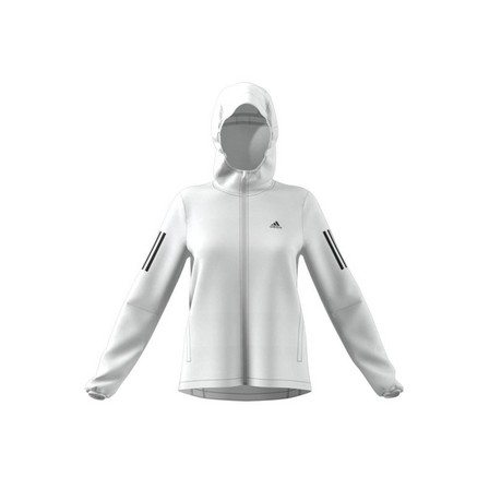 Women Own The Run Hooded Running Windbreaker, White, A701_ONE, large image number 15