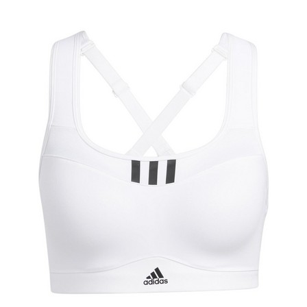 Women Adidas Tlrd Impact Training High-Support Bra, White, A701_ONE, large image number 2