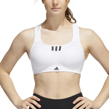Women Adidas Tlrd Impact Training High-Support Bra, White, A701_ONE, large image number 3