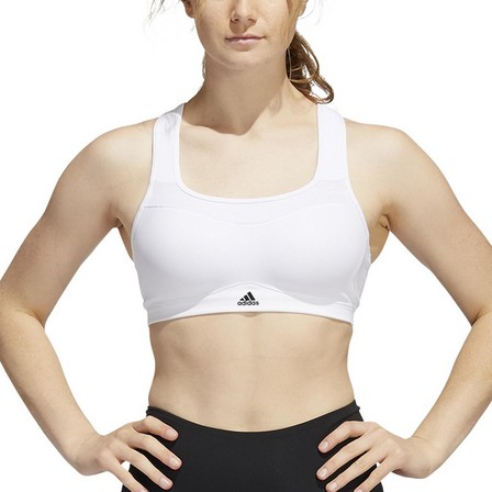 Women Adidas Tlrd Impact Training High-Support Bra, White, A701_ONE, large image number 5