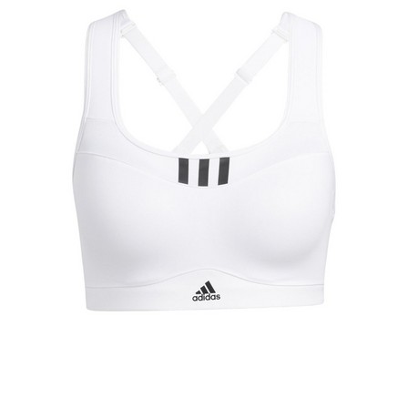 Women Adidas Tlrd Impact Training High-Support Bra, White, A701_ONE, large image number 6