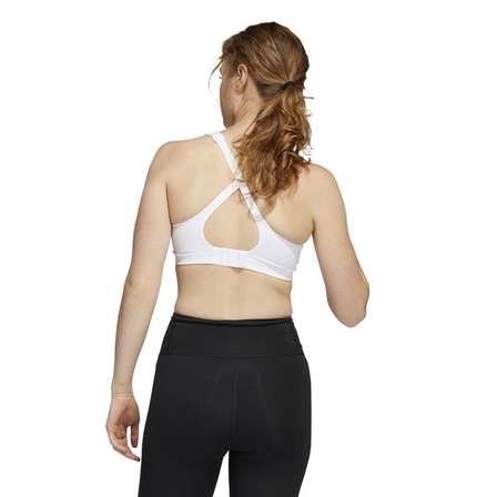 Women Adidas Tlrd Impact Training High-Support Bra, White, A701_ONE, large image number 8
