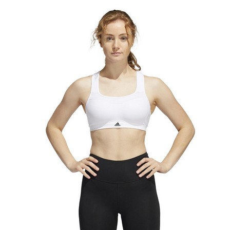 Women Adidas Tlrd Impact Training High-Support Bra, White, A701_ONE, large image number 26
