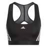 Women Adidas Powerreact Training Medium-Support 3-Stripes Bra, Black, A701_ONE, thumbnail image number 1
