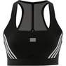Women Adidas Powerreact Training Medium-Support 3-Stripes Bra, Black, A701_ONE, thumbnail image number 6