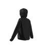 Women Run Icons 3-Stripes Hooded Running Windbreaker, Black, A701_ONE, thumbnail image number 6