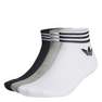 Unisex Island Club Trefoil Ankle Socks 3 Pairs, White, A701_ONE, thumbnail image number 2