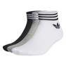 Unisex Island Club Trefoil Ankle Socks 3 Pairs, White, A701_ONE, thumbnail image number 3