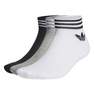 Unisex Island Club Trefoil Ankle Socks 3 Pairs, White, A701_ONE, thumbnail image number 4