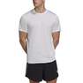 Men Designed 4 Running T-Shirt, White, A701_ONE, thumbnail image number 2