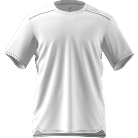 Men Designed 4 Running T-Shirt, White, A701_ONE, large image number 5