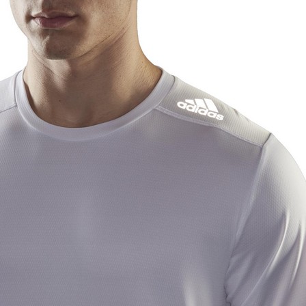 Men Designed 4 Running T-Shirt, White, A701_ONE, large image number 11