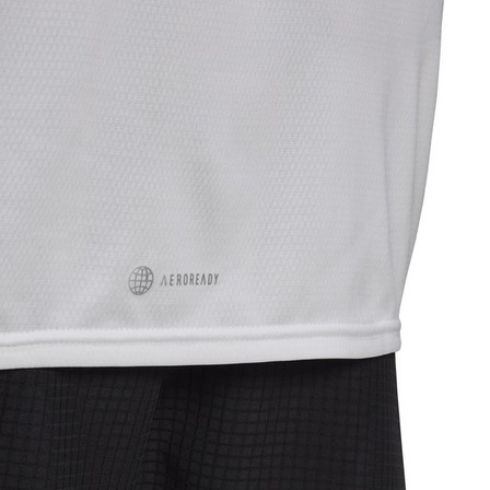 Men Designed 4 Running T-Shirt, White, A701_ONE, large image number 13