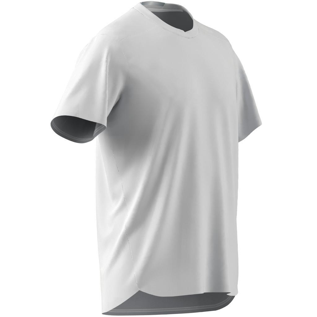 Men Designed 4 Running T-Shirt, White, A701_ONE, large image number 19