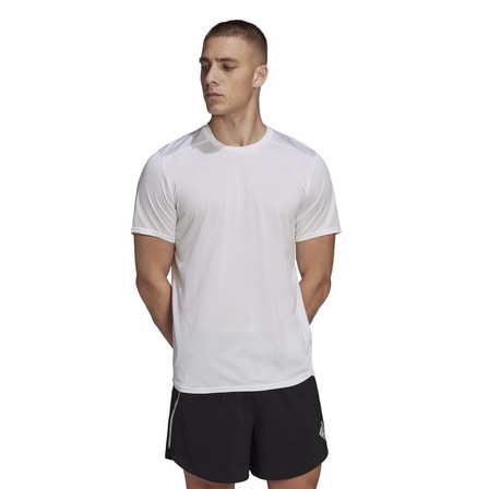 Men Designed 4 Running T-Shirt, White, A701_ONE, large image number 22