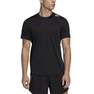 Men Designed 4 Running T-Shirt, Black, A701_ONE, thumbnail image number 1