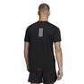 Men Designed 4 Running T-Shirt, Black, A701_ONE, thumbnail image number 3