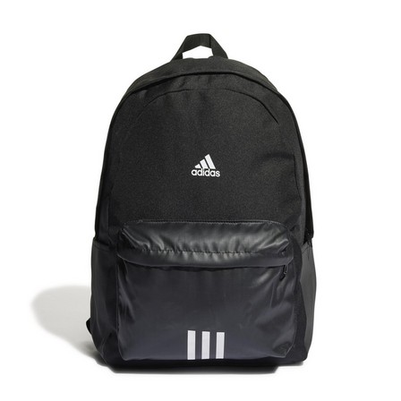 Unisex Classic Badge Of Sport 3-Stripes Backpack, Black, A701_ONE, large image number 0