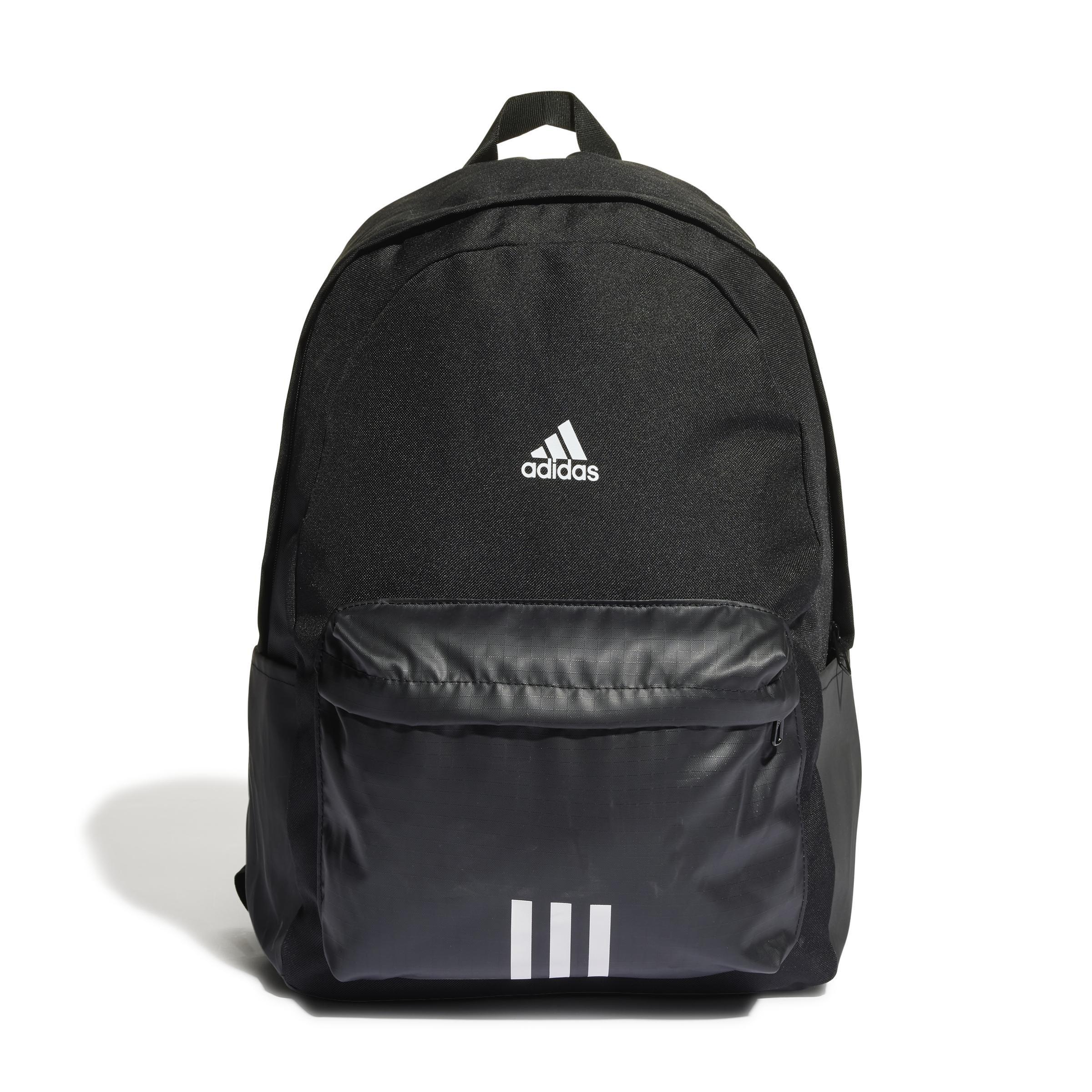 Men Classic Badge Of Sport 3-Stripes Backpack, Black, A701_ONE, large image number 0