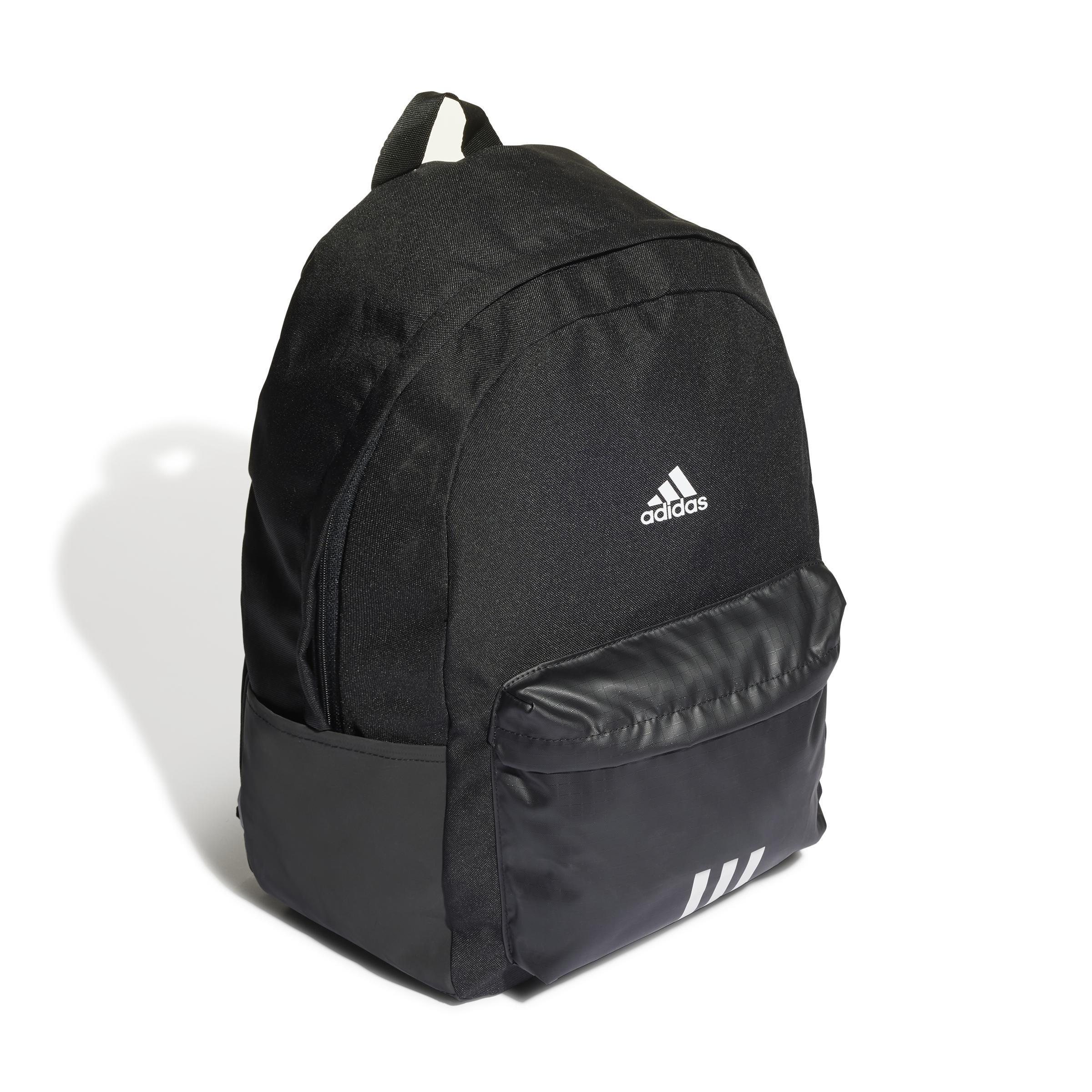 Men Classic Badge Of Sport 3-Stripes Backpack, Black, A701_ONE, large image number 1