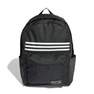 Unisex Classic 3-Stripes Horizontal Backpack, Black, A701_ONE, thumbnail image number 0