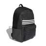 Unisex Classic 3-Stripes Horizontal Backpack, Black, A701_ONE, thumbnail image number 2