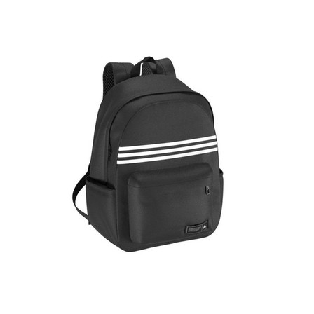 Unisex Classic 3-Stripes Horizontal Backpack, Black, A701_ONE, large image number 8