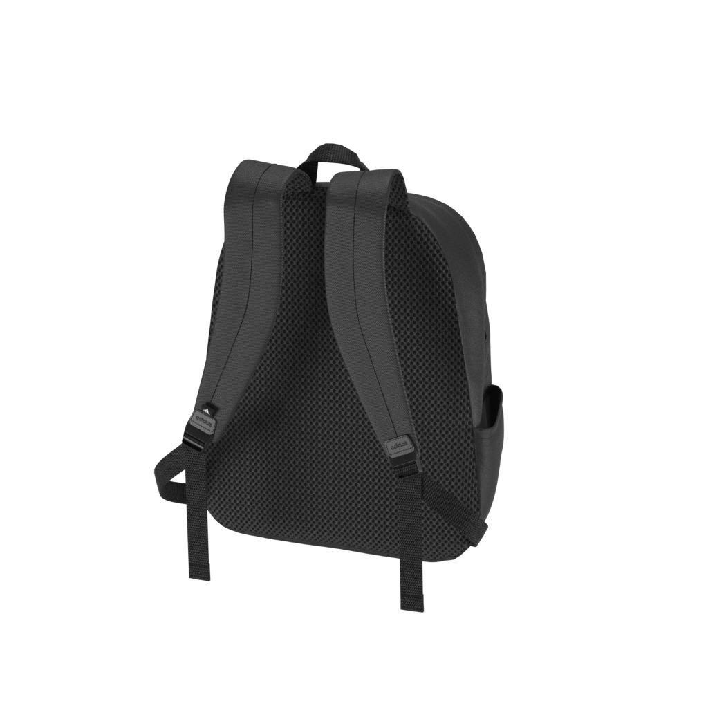 Unisex Classic 3-Stripes Horizontal Backpack, Black, , large image number 9
