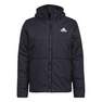 Men Bsc 3-Stripes Hooded Insulated Jacket, Black, A701_ONE, thumbnail image number 0