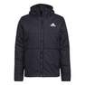 Men Bsc 3-Stripes Hooded Insulated Jacket, Black, A701_ONE, thumbnail image number 1