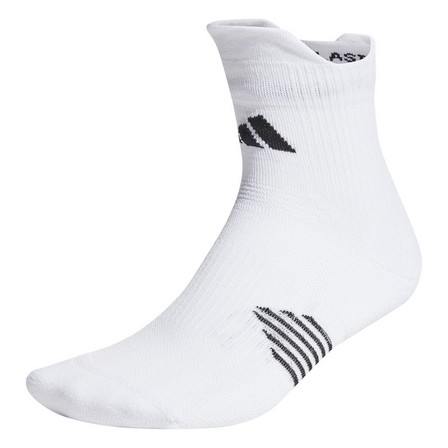 Unisex Adidas Running X Supernova Quarter Performance Socks, White, A701_ONE, large image number 1
