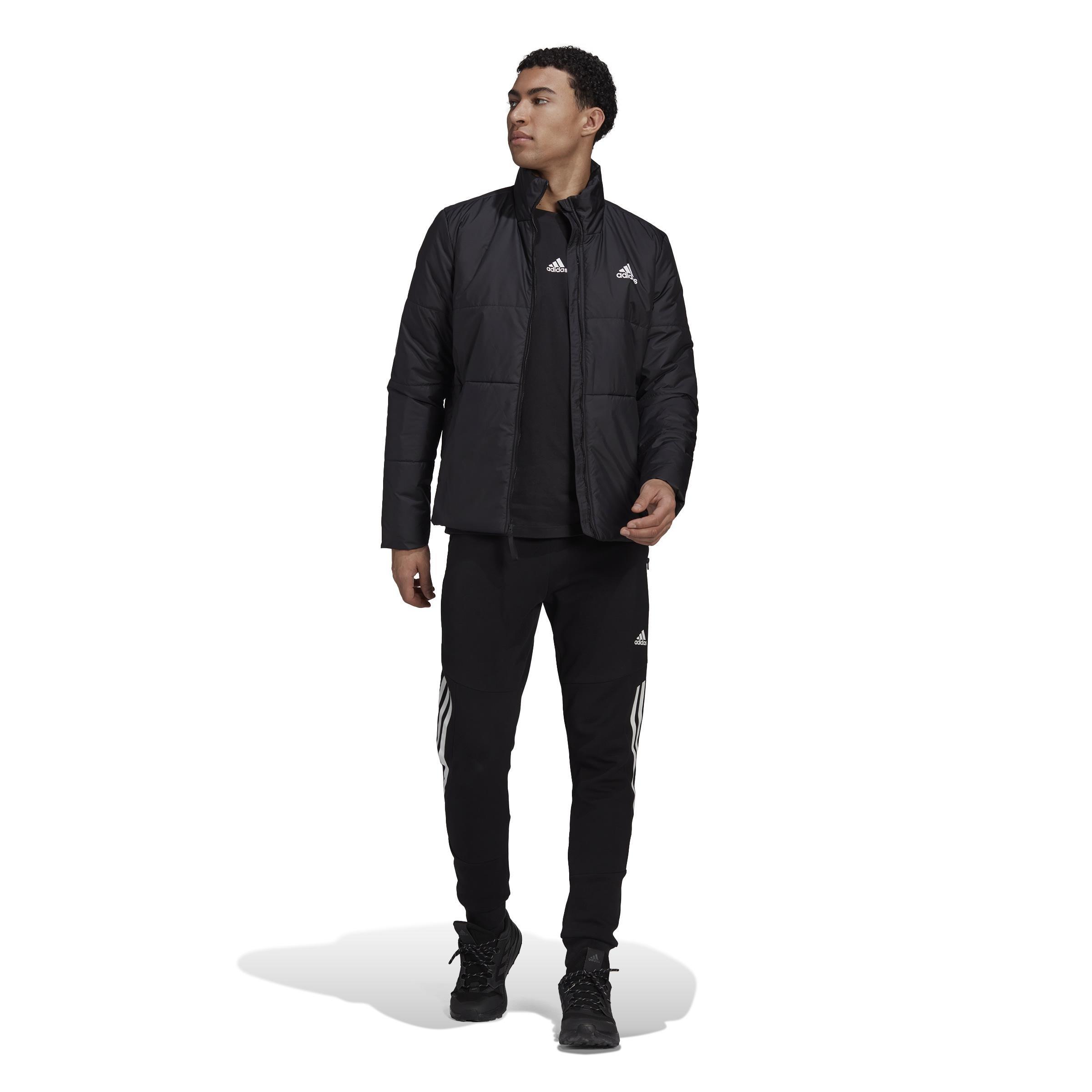 Men Bsc 3-Stripes Insulated Jacket, Black, A701_ONE, large image number 1