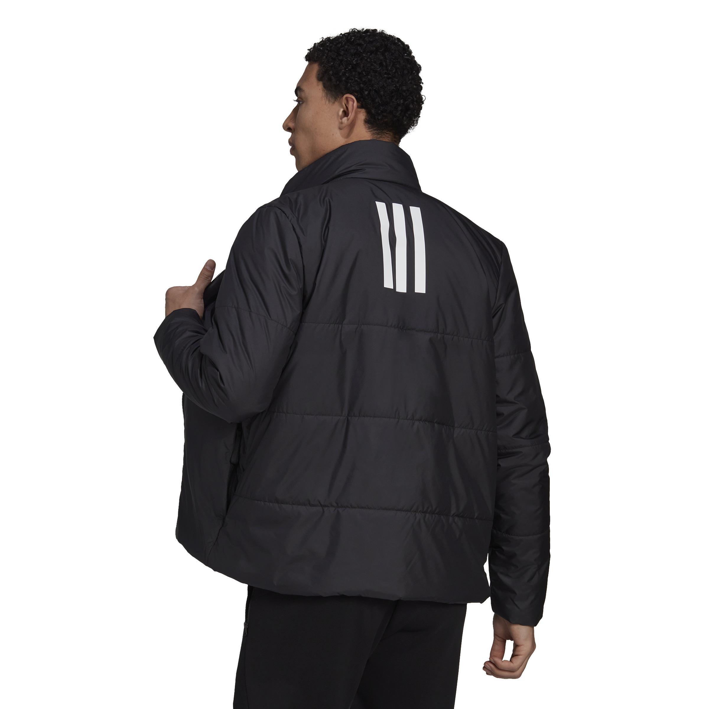 Men Bsc 3-Stripes Insulated Jacket, Black, A701_ONE, large image number 3