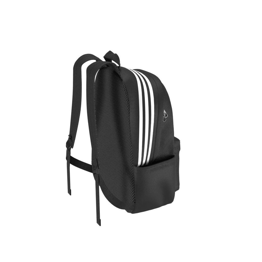 Unisex Classic 3-Stripes Backpack, Black, , large image number 8