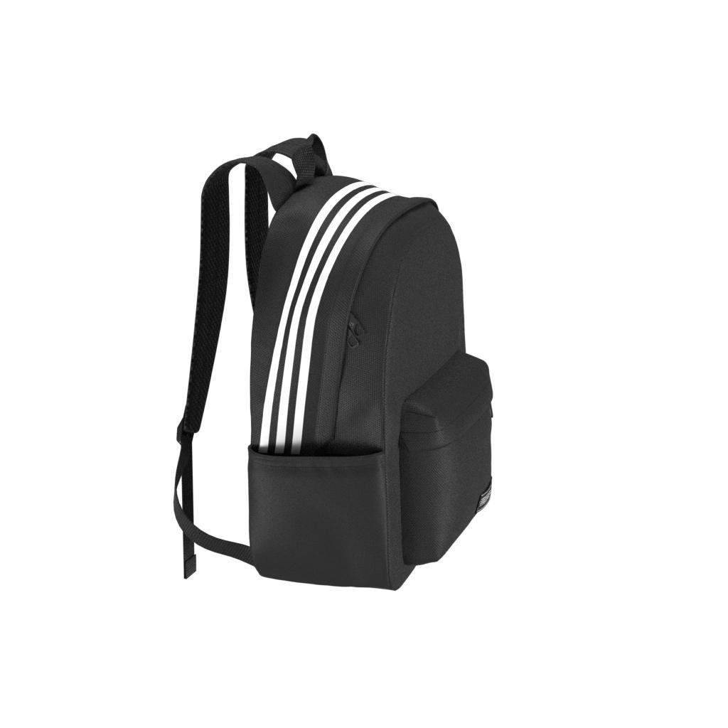 Unisex Classic 3-Stripes Backpack, Black, , large image number 12