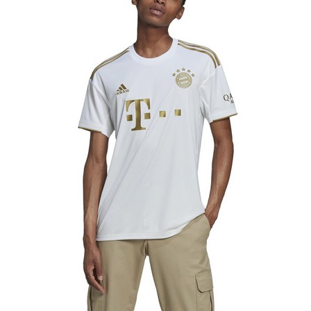 Men Fc Bayern 21/22 Home Jersey, White, A701_ONE, large image number 0
