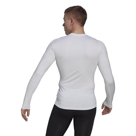 Men Techfit Training Long-Sleeve Top, White, A701_ONE, large image number 3