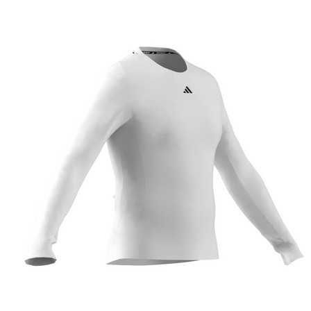 Men Techfit Training Long-Sleeve Top, White, A701_ONE, large image number 12