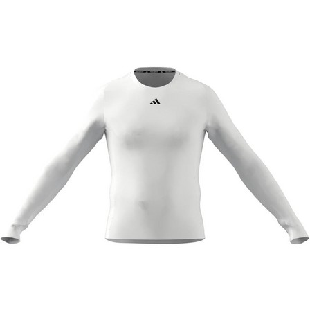 Men Techfit Training Long-Sleeve Top, White, A701_ONE, large image number 14