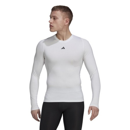 Men Techfit Training Long-Sleeve Top, White, A701_ONE, large image number 15