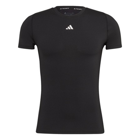 Male Techfit Training T-Shirt Black, A701_ONE, large image number 2