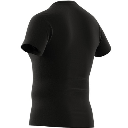 Male Techfit Training T-Shirt Black, A701_ONE, large image number 13