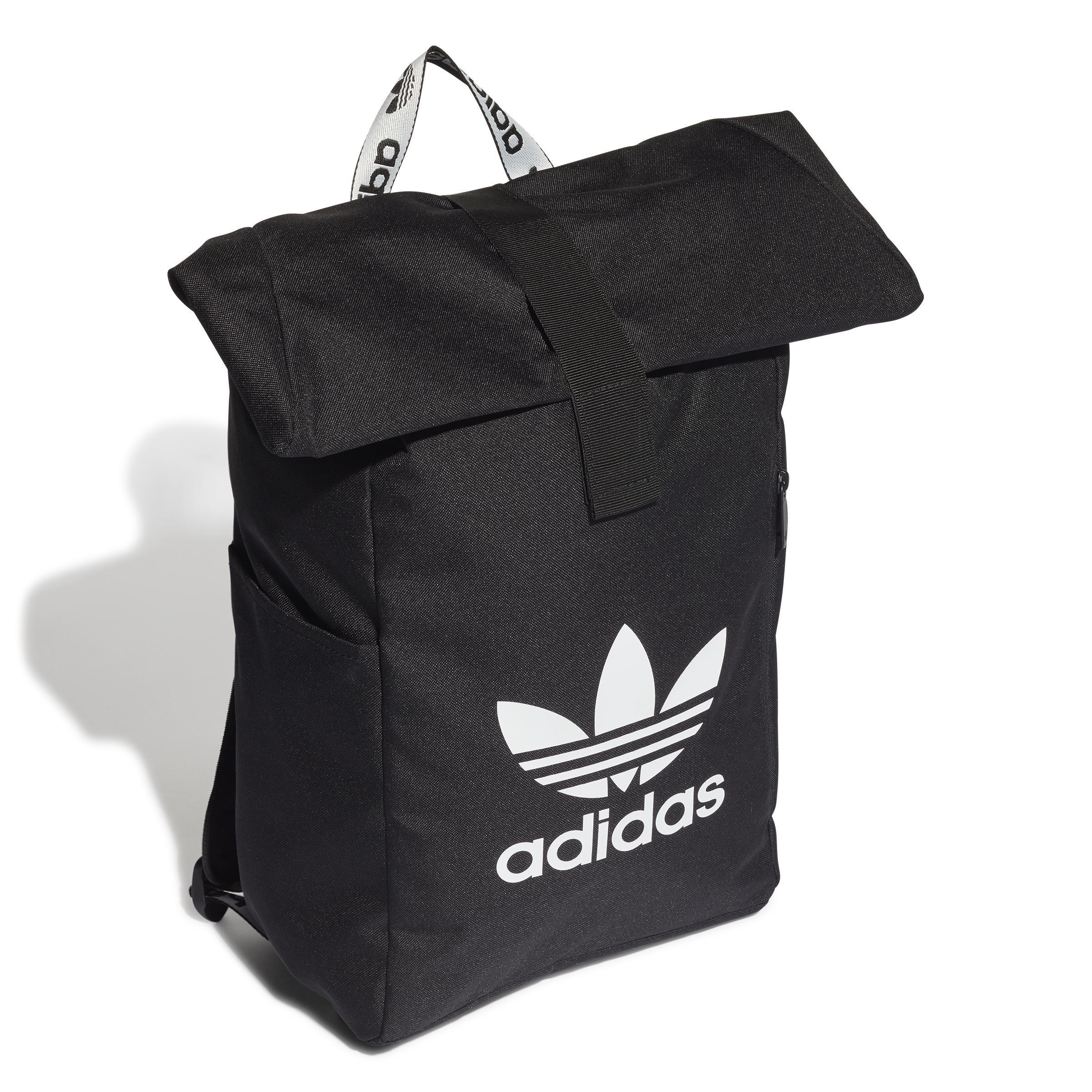 Unisex Adicolor Classic Roll-Top Backpack, Black, , large image number 1