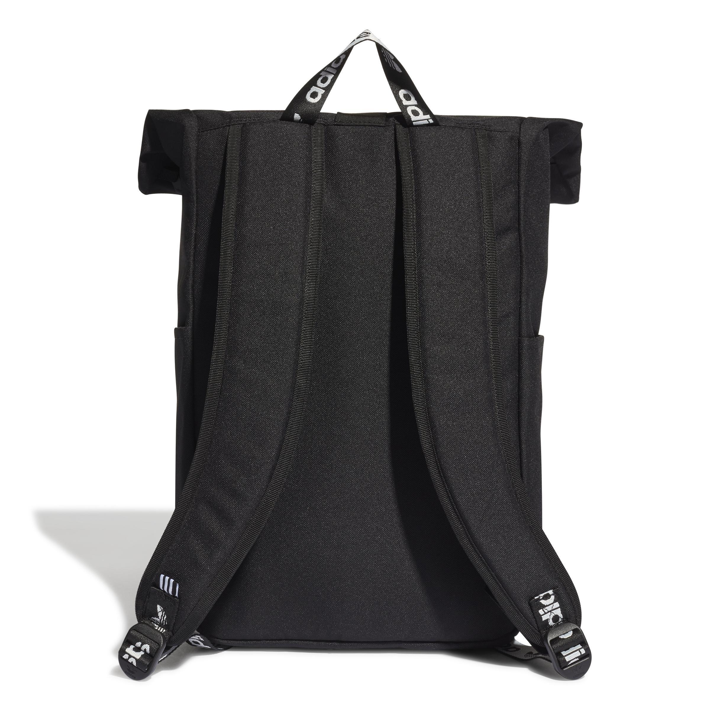 Unisex Adicolor Classic Roll-Top Backpack, Black, , large image number 3