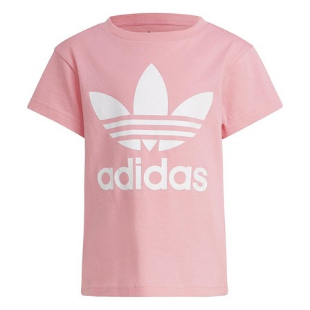 Unisex Kids Adicolor Trefoil T-Shirt, Pink, A701_ONE, large image number 2