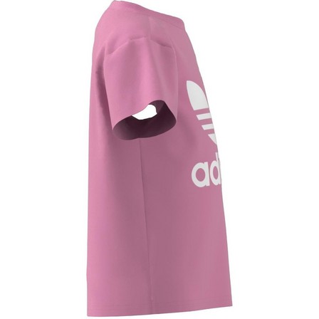 Unisex Kids Adicolor Trefoil T-Shirt, Pink, A701_ONE, large image number 9