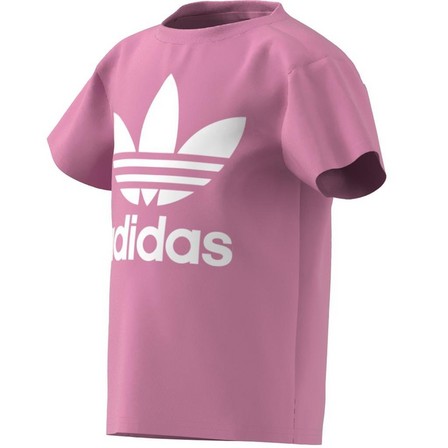 Unisex Kids Adicolor Trefoil T-Shirt, Pink, A701_ONE, large image number 13
