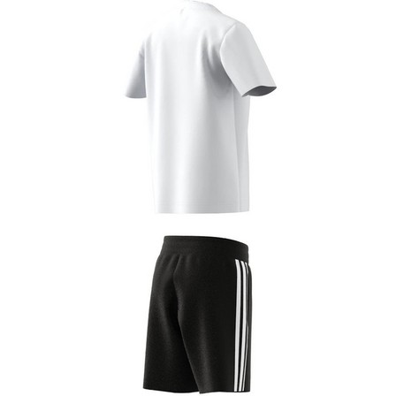 Kids Unisex Adicolor Shorts And Tee Set, White, A701_ONE, large image number 7