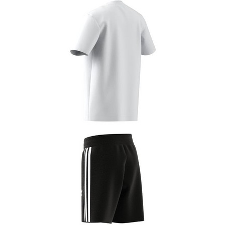 Kids Unisex Adicolor Shorts And Tee Set, White, A701_ONE, large image number 9
