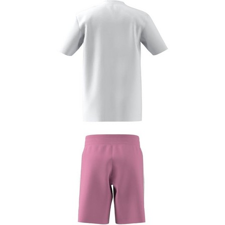 Unisex Kids Adicolor Shorts And Tee Set White, A701_ONE, large image number 7